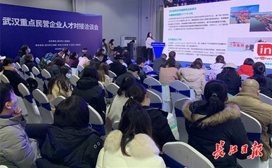 市工商联与江汉区联合召开 武汉重点民营企业人才对接洽谈会